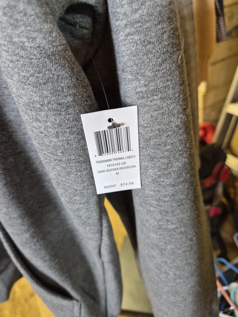 Caterpillar Gray Logo Crewneck Hoodie Bin 37